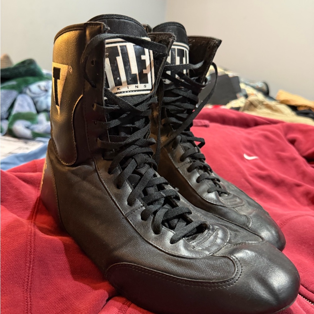 Title Boxing Black Athletic Shoes